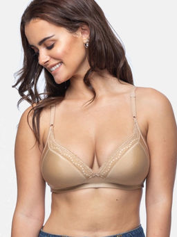 Curwish - BBB-01G Beautiful Basics Golden with Lace Bra - T-shirt