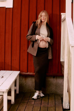 H&M - Women Brown Mama Knitted Skirt