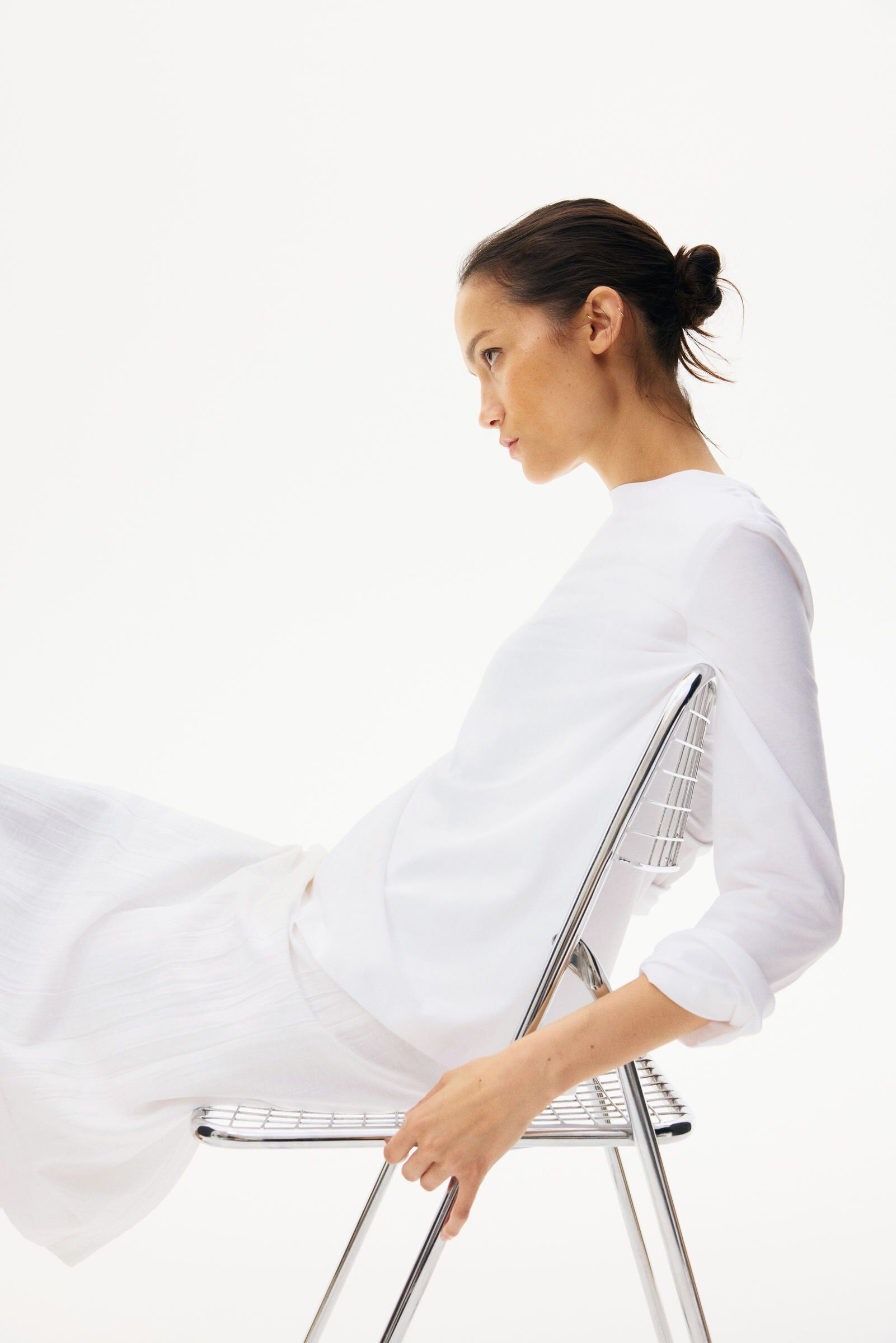 h&m Women White Mama Cotton Nursing Top-picture-16