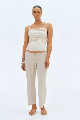H&M - Women Beige Mama Before & After Drawstring Trousers
