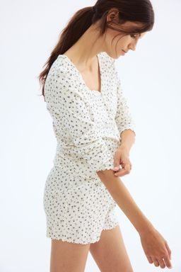 H&M - Women White Mama Pointelle Pyjamas