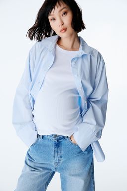 H&M - Women Blue Mama Before & After Poplin Shirt