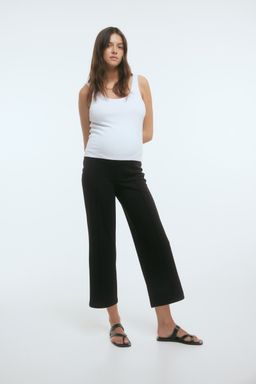 H&M - Women Black Mama Ankle-Length Interlock Trousers