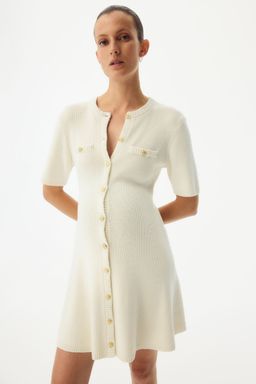 H&M - Women White Mama Knitted Dress