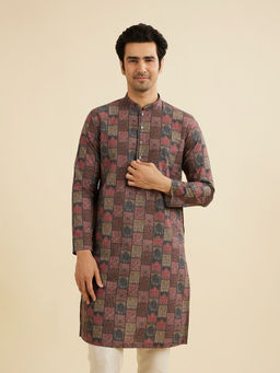 Manyavar - Multicolour Cotton Kurta for Men