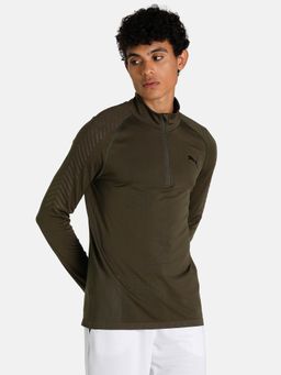 Puma - FORMKNIT SEAMLESS 1/2 ZIP GREEN SHIRT