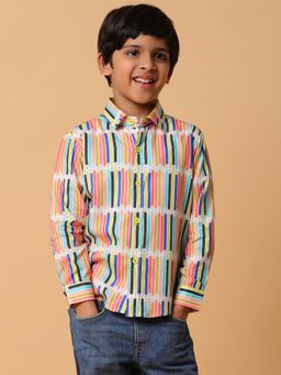Tales & Stories - Multi Color Printed Shirt for Boys