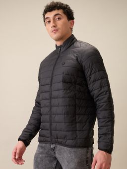 Parx - Men Black Polyester Solid High Neck Waist Coat