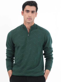 Rare Rabbit - Men's Troyo Green Sweater