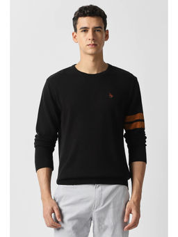 Van Heusen - Men Black Solid Sweater