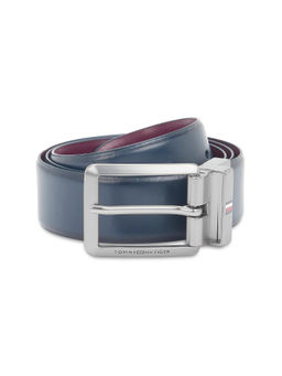 Tommy Hilfiger - Aarhus Men Leather Reversible Belt - Navy Blue & Wine
