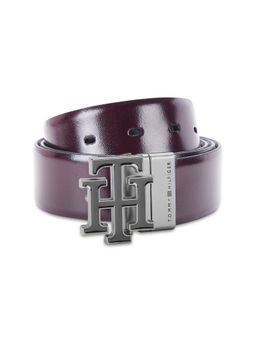 Tommy Hilfiger - Taastrup Men Leather Reversible Belt - Wine & Black