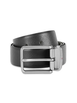 Tommy Hilfiger - Holte Men Leather Reversible Belt - Black & Olive