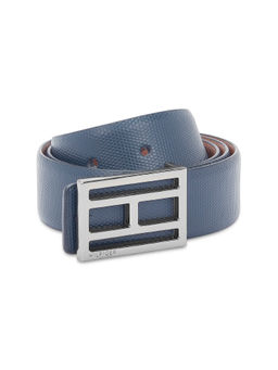 Tommy Hilfiger - Thisted Men Leather Reversible Belt - Tan & Navy Blue