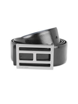Tommy Hilfiger - Greve Men Leather Reversible Belt - Black & Navy Blue