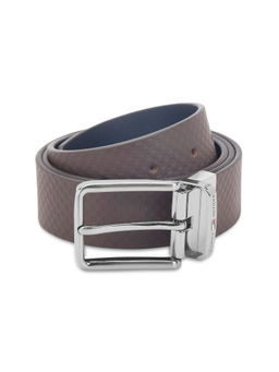 Tommy Hilfiger - Amadeo Men Leather Reversible Belt - Brown & Navy Blue