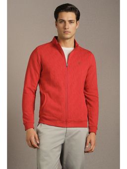 Louis Philippe - Men Casual Red Printed Jacket