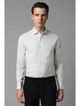 Louis Philippe - Men Green Regular Fit Solid Collar Neck Formal Shirt