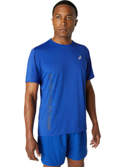 ASICS - Run Ss Blue Mens T-shirts