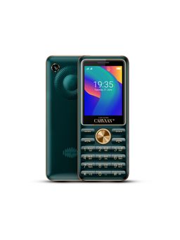 Saregama - Carvaan Mobile Keypad Phone Telugu M21 with 1500 Pre-Loaded Songs (Emerald Green)