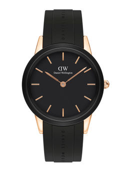 Daniel Wellington - Iconic Link Motion 40mm Rose Gold Black Watch - DW00100425 For Men