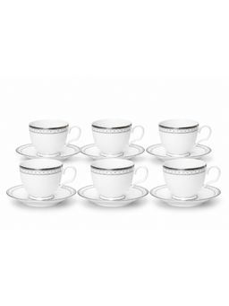 Noritake - White Solid Porcelain Tea Set