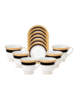 Noritake - White Solid Porcelain Tea Set
