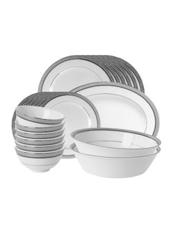 Noritake - White Solid Porcelain Dinner Set