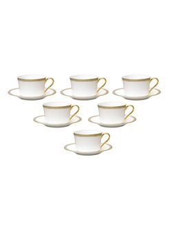 Noritake - White Solid Bone China Tea Set