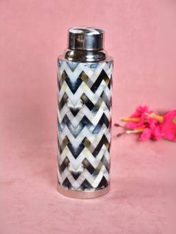 The Home Co - Multi-Color Abstract Copper Bottle