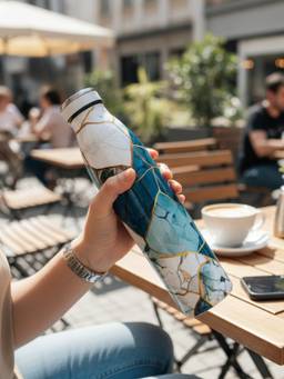 The Home Co - Multi-Color Solid Stainless Steel Bottle