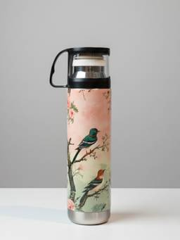 The Home Co - Peach Solid Stainless Steel Bottle
