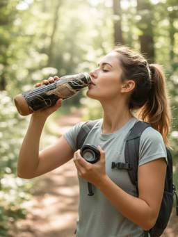 The Home Co - Brown Solid Stainless Steel Bottle