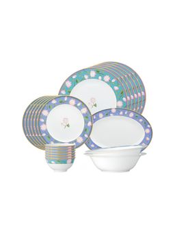 Noritake - Navy Blue Floral Porcelain Dinner Set