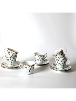 Noritake - White Nature Porcelain Tea Set