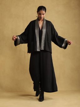 Ritu Kumar - Black Solid Shrug