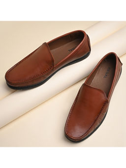 REGAL - Tan Men Casual Driving Loafers