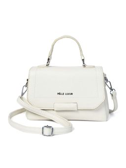 Pelle Luxur - Women White Sling Bag (S)