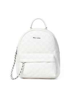 Pelle Luxur - Women White Backpack (M)