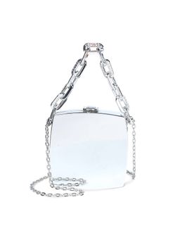 Pelle Luxur - Women Silver Box Sling Bag (S)