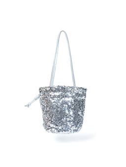 Pelle Luxur - Women Silver Bucket Bag (S)