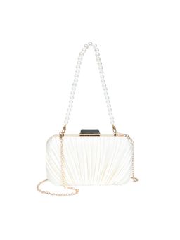 Pelle Luxur - Women Off White Clutch (S)