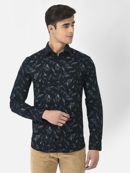 CRIMSOUNE CLUB - Men Navy Blue Shirt