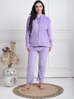 TAG 7 - Lavender Velvet Regular Hoodie & Pyjama