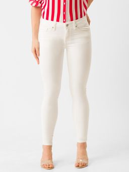 Spykar - White Cotton Super Skinny Fit Regular Length Jeans for Women