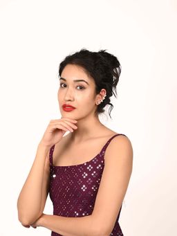 Odette - Gold Alloy Embellished Earrings Women