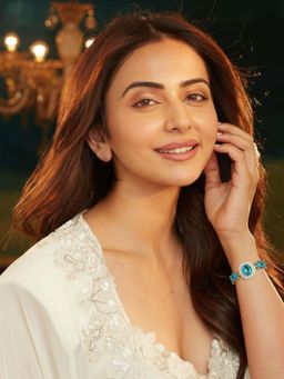 Accessher - Gold Blue Stone Adjustable Stylish Chain Bracelet Women