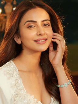 Accessher - Silver Mint Green Teardrop Crystal Adjustable Bracelet