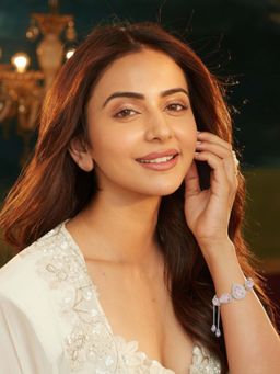 Accessher - Silver Light Pink Teardrop Crystal Adjustable Bracelet