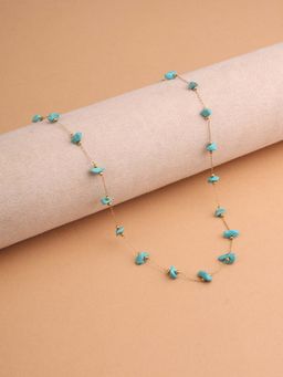 Palmonas - Turquoise Beaded Necklace Women - Waterproof And Anti-Tarnish